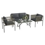 Loungeset - Garden Delight - Weerbestendig - Grijs