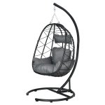 Hangstoel – ComfortGarden - Ratan Look – Waterdicht - Grijs