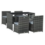 Tuinmeubelen - Rattan - Eetgroep - Sofa - Grijs