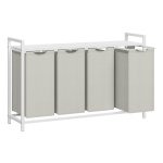 Wasverdeler - LaundrySolutions - Uittrekbare zakken - Metalen frame - Wit