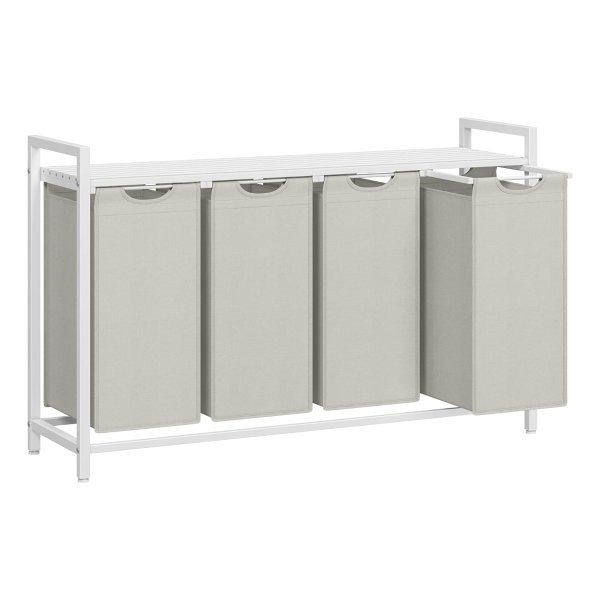 Wasverdeler - LaundrySolutions - Uittrekbare zakken - Metalen frame - Wit