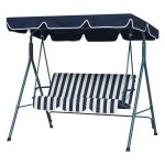 Schommelbank - LuxeLife - Verstelbaar dak - Waterafstotend - Blauw