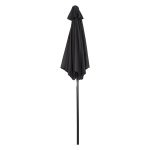 Parasol - SuperSun - Draaibare en windbestendige zwarte parasol