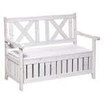 Tuinbank - - Opbergruimte - Weerbestendig - Grijs