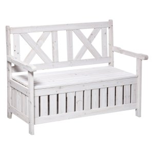 Tuinbank - - Opbergruimte - Weerbestendig - Grijs