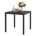 Tuintafel - Weerbestendig - Antislip - Zwart