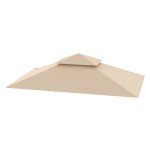 Grillpaviljoen - Waterafstotend dak - Beschermhoes - Beige