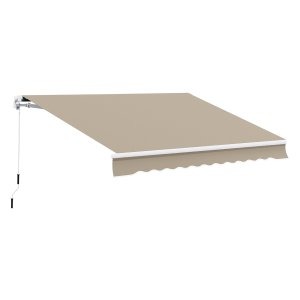 Zonnescherm - TrendyHome - Aluminium scharnierarm - Beige