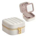 Sieradenkoffer – HOME ANAH – Draagbaar – Spiegel - Wit