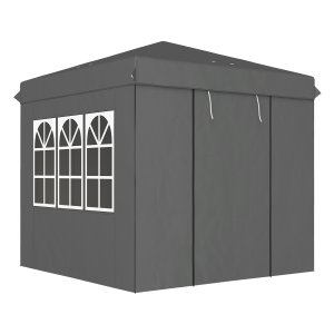 Tuinpaviljoen - Stabiel en waterafstotend - Donkergrijs