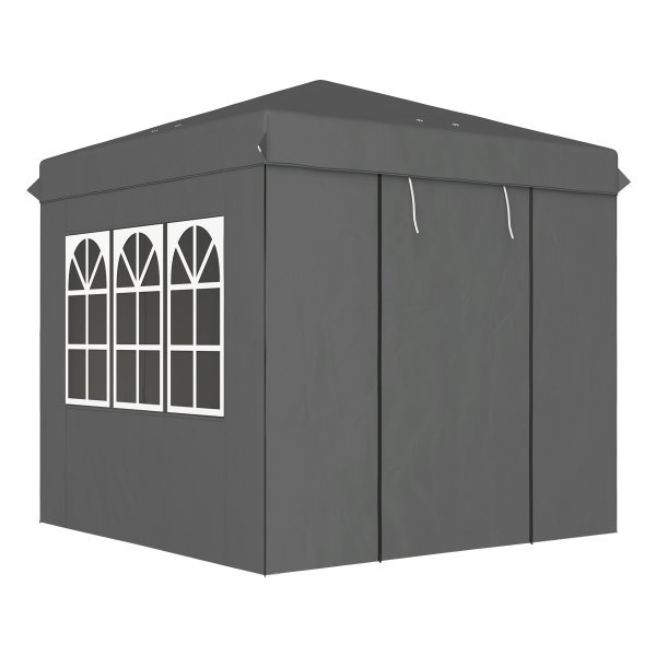 Tuinpaviljoen - Stabiel en waterafstotend - Donkergrijs