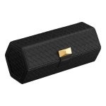 Horlogebox - Luxe Watch - Geweven PU Leder - Inkt Zwart