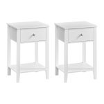 Nachtkastje - Minimalistische Stijl - Wolwit