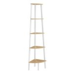 Boekenkast - Industria - Ladderplank - Stalen Frame - Natuurlijk Eiken