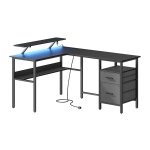Bureau - GamingMasters - Stroomstrip - LED - Zwart