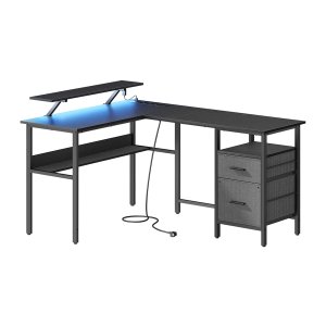 Bureau - GamingMasters - Stroomstrip - LED - Zwart