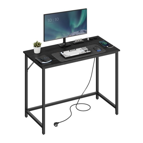 Tafel - Gaming - LED-verlichting - Ruimtebesparend - Zwart