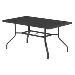 Tuintafel - Staal Design - Weerbestendig - Zwart