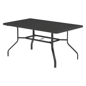Tuintafel - Staal Design - Weerbestendig - Zwart