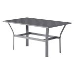 Buitentafel - Balkontafel - Weerbestendig - Gemakkelijk te onderhouden - Donkergrijs