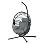Hangstoel - ComfortZone - Inklapbaar - Staal grijs