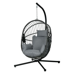 Hangstoel - ComfortZone - Inklapbaar - Staal grijs