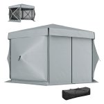 Paviljoen - LuxeLife - Waterdicht - Opvouwbaar - Lichtgrijs