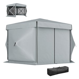Paviljoen - LuxeLife - Waterdicht - Opvouwbaar - Lichtgrijs