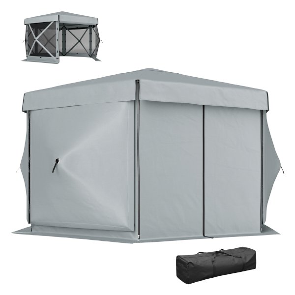 Paviljoen - LuxeLife - Waterdicht - Opvouwbaar - Lichtgrijs