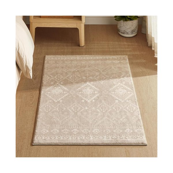 Vloerkleed - WOONKAMER - Anti-Slip Tapijt - Machinewasbaar - Cappuccino Beige
