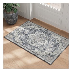 Vloerkleed - DecoHome - Antislip en Vintage - Grijs
