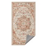 Antislip - Woonkamertapijt - Vintage Stijl – Machinewasbaar - Beige