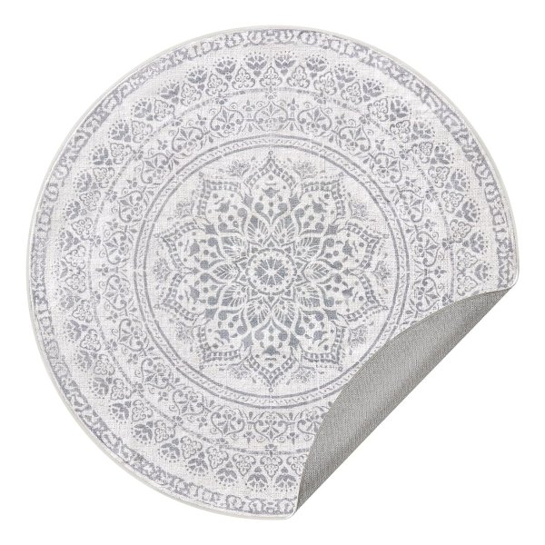 Rondtapijt – WOONKAMER - Anti-Slip - Machinewasbaar - Taupe Grey