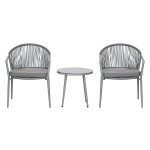 Tuinset - Elegante loungeset - Comfortabel en stijlvol - Lichtgrijs