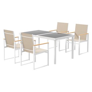 Eethoek – Tafelzo - Verwijderbare eettafel – Stalen frame - Kleurrijk