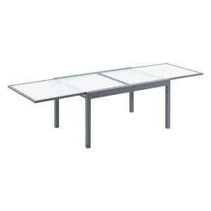 Eettafel - TrendyLiving - Uitschuifbaar - Aluminium - Grijs