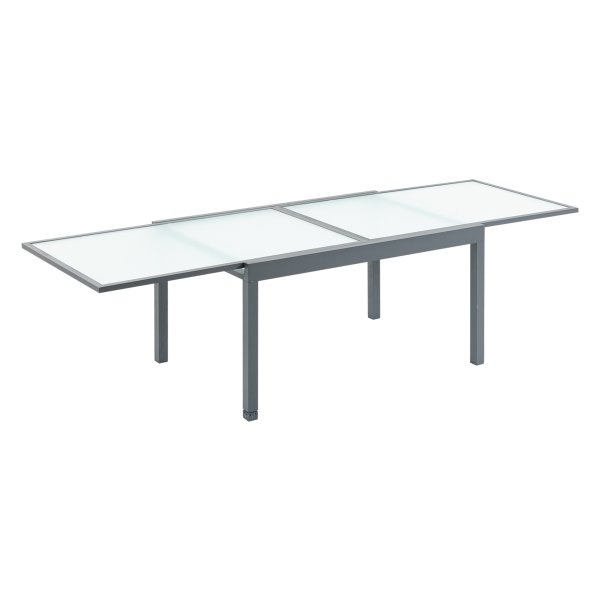 Eettafel - TrendyLiving - Uitschuifbaar - Aluminium - Grijs