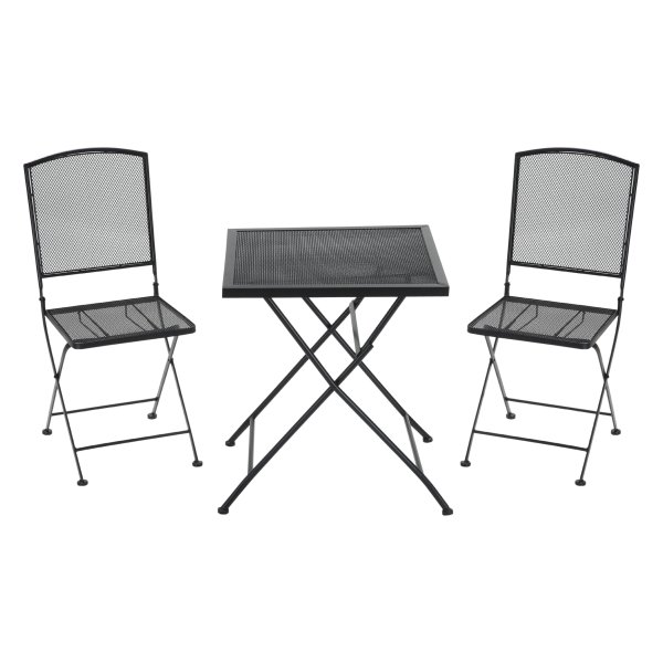 Bistro-set – Stijlvolle tuinset - Inklapbaar en compact - Grijs