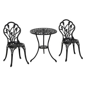 Balkonset - Luxe Life - Stijlvol & Comfortabel - Zwart