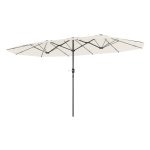 Parasol – LuxStyle - UV-bescherming stalen parasol – Strandparasol - Beige