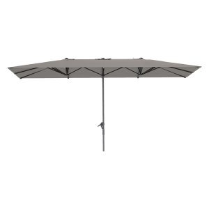 Parasol - LuxeLife - Windbestendig - UV-bescherming - Donkergrijs