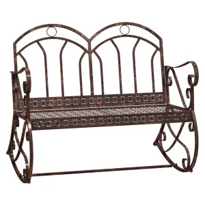 Tuinbank - Vintage Garden - Metaal - Brons-Rood