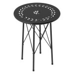 Terrastafel – Bloomify - Weerbestendig – Staal - Zwart