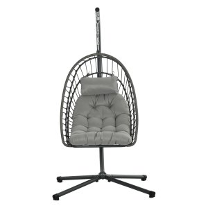 Hangstoel - ComfortLounge - Schommelmand - Inklapbaar - Lichtgrijs