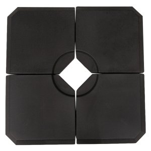 Parasolvoetgewicht – Stabiel - Vulbaar met water/zand - Zwart