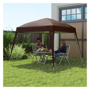Paviljoen Vervangend Dak - 3x3m - Waterdicht Oxford Stof - UPF50+ - Koffiekleur - Geschikt voor Tuinpaviljoen en Partytent