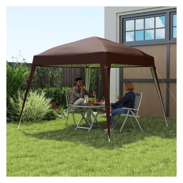 Paviljoen Vervangend Dak - 3x3m - Waterdicht Oxford Stof - UPF50+ - Koffiekleur - Geschikt voor Tuinpaviljoen en Partytent