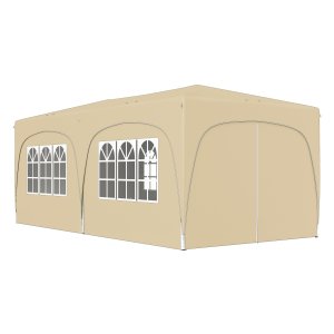 Tuinpaviljoen - Stabiel - Opvouwbaar - Zandkleurig