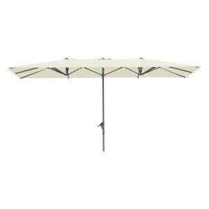 Parasol - LuxeLife - UV-bescherming - Windbestendig - Roomwit