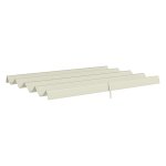 Pergoladak - LuxeShield - Waterafstotend - UV-bescherming - Crèmewit